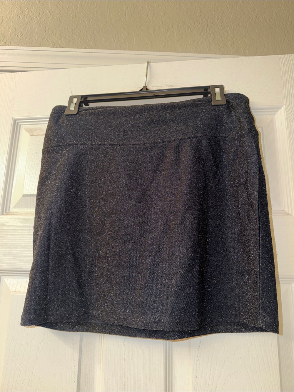 Ultra Flirt Black Shimmery Mini Skirt
